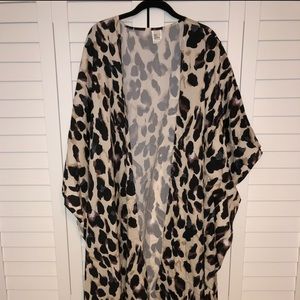 Cheetah Print Kimono